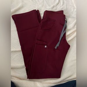 Figs Kade Cargo Scrub Pants s - Burgundy -